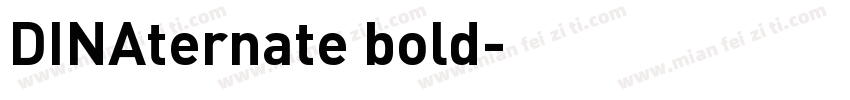 DINAternate bold字体转换